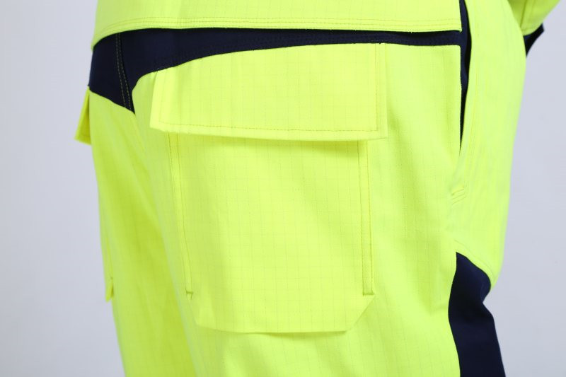 290gsm Arc Proof Clothing , Tomax Fire Resistant Bib Overalls