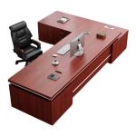 Large Modern Office Desk and Chair Combination for President Manager Office