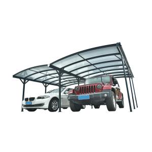 China 6mm 8mm Aluminum Frame Carport Powder Coated Aluminium Pergola With Roof factory