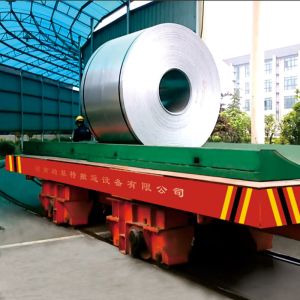 10Ton Heavy Duty Rail Transfer Cart with 8h Runtime for Industrial Material