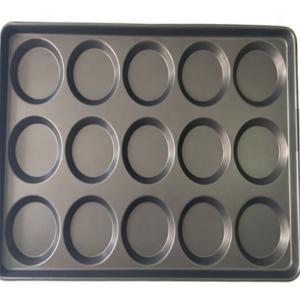 China RK Bakeware China Foodservice NSF Glaze Nonstick 4.5 Inch and 5 Inch Hamburger Bun Baking Tray factory