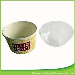 China Customized Disposable Ice Cream Paper Bowl Biodegradable Single wall factory