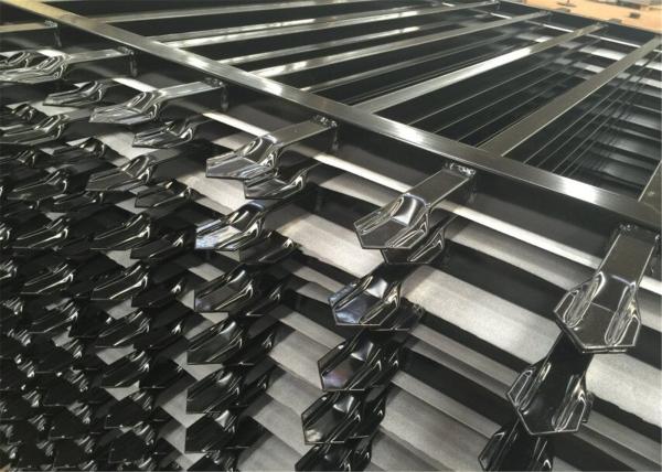 Hot dipped galvanized steel tubular fence panels 1.8m height x 2300mm width