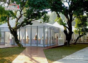 China Aluminum Structure Outdoor Party Wedding Marquee Tents with Glass Wall factory