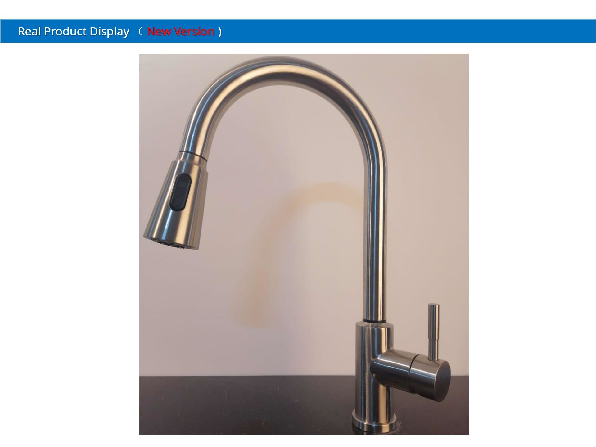 IPX5 Smart Kitchen Faucet Dual Function Spray Head Solid Stainless Steel Kitchen Taps