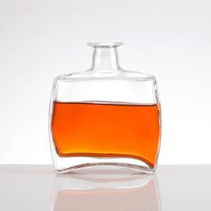 China Fancy Clear 200ml 500ml 700ml 750ml 1000ml Rum Whiskey Liquor Gin Wine Spirit Vodka Bottle factory