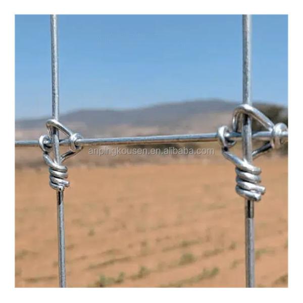 Rodent Proof 5 ft High Tensile Fixed Knot Galvanized Field Fence with Long Life