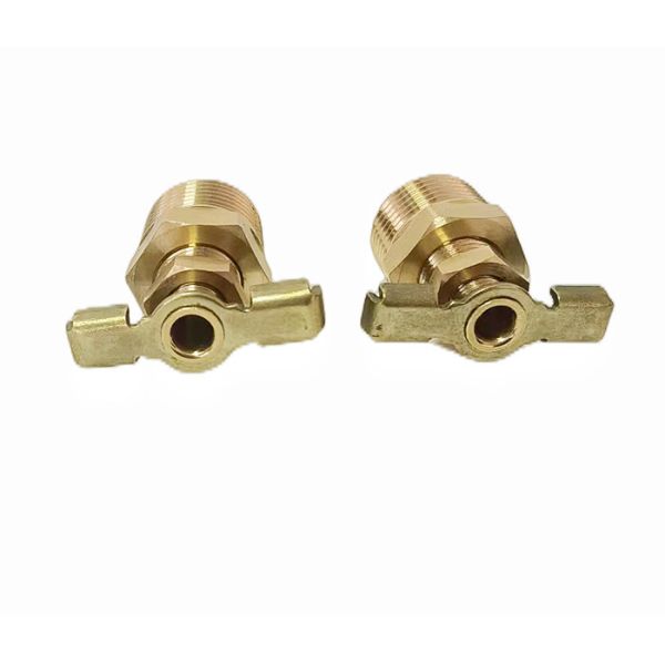 China 1/4" NPT Wing / Petcock Style Drain Valve For Train / Air Horn Tanks factory