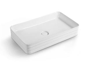 China Deck Mounted Above Counter Ceramic Bathroom Sink Basin factory
