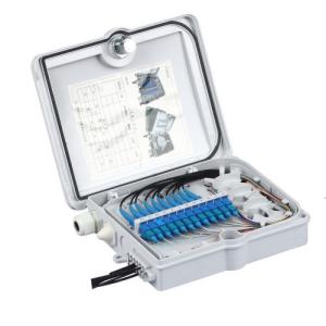 China 12 Core Fiber Optic Distribution Box IP55 Wall Mount Fiber Termination Box factory