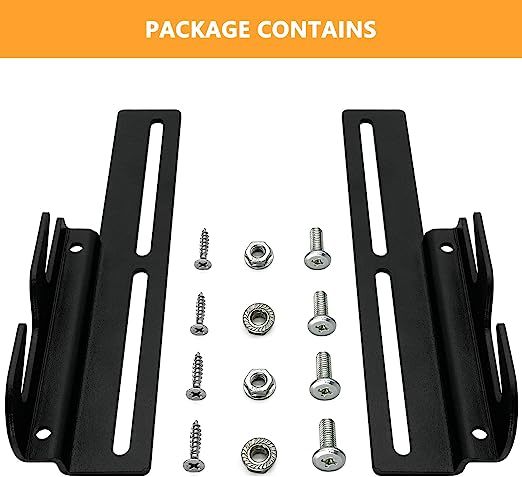 #711 Bed Frame Bolt On to Hook On Conversion Brackets for Headboard or