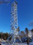 Self Supporting Wifi Communication 50m Military Guard Tower
