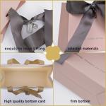 Ribbon Handle Ivory Board Paper Bags With Custom Logo For Handmade Clothing