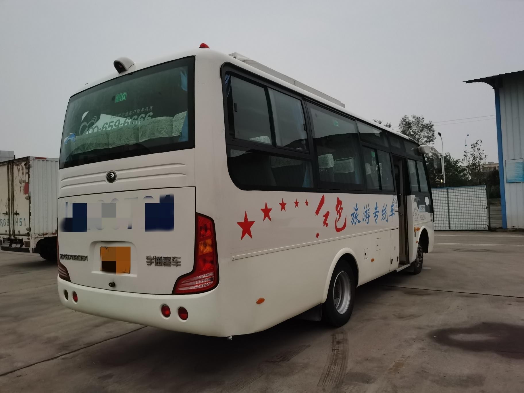 29 Seats Front Engine Used Coach Bus Zk6752d Weichai 140kw Mini Transportation