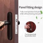 No Drilling Hole Household Fingerprint Zinc Alloy Smart Door Locks