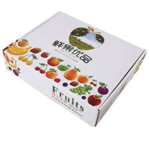 China Corrugated color printing fruit packing paper box with divider factory