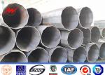 Galvanized ASTM A123 Outdoor Electrical Power Pole Steel Transmission Line Poles