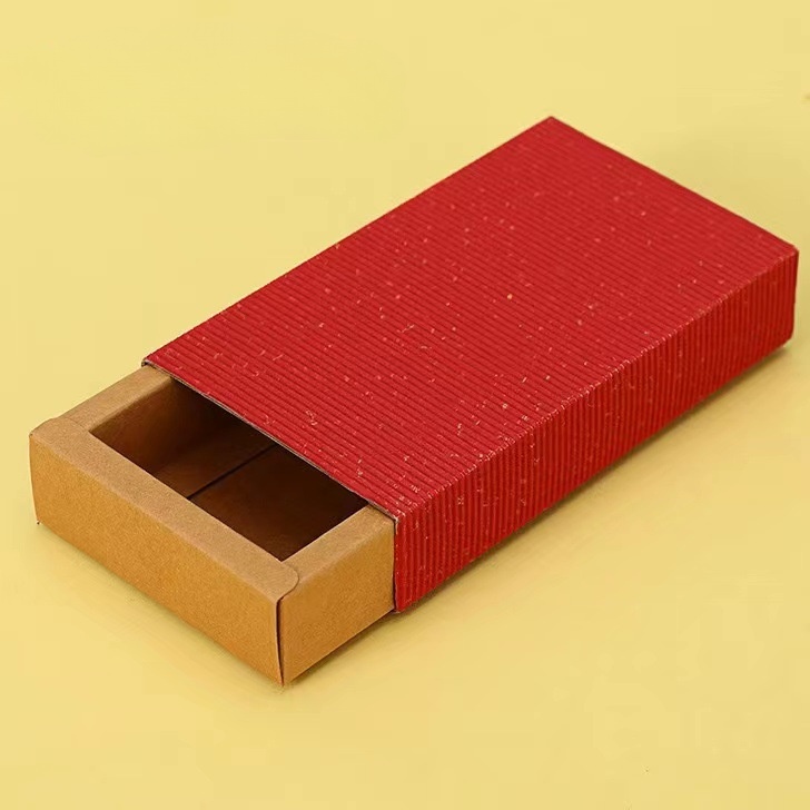 Eco-Friendly Square Kraft Paper Packaging Drawer Sliding Gift Box for Branding Needs