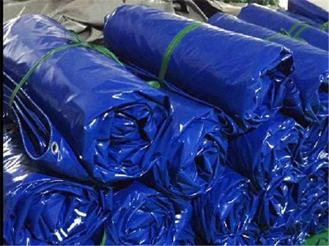 1000 *1000 18 * 18 Laminated Blue Waterproof PVC Tarp Roll Outstanding Tearing Strength