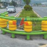 Stainless Steel ISO Roadway Traffic Safe Rolling Type EVA Traffic Barrier