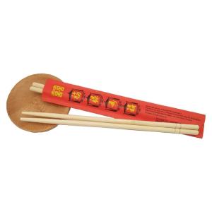 China Disposable Personalized Round Bamboo Chopsticks for Wedding Favors factory