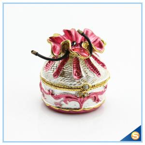 China Wholesale Creative Handmade Money Bag Trinket Box Metal Jewelry Box SCJ592 factory