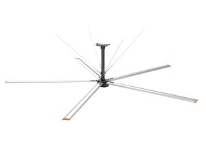 China 24FT 1.5kw Brushless Hvls Ceiling Fan Large Space Ventilation Commercial Paddle Fans factory