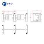 Intelligent Outdoor Swinging Access Gates Slim Speed Gate Turnstile