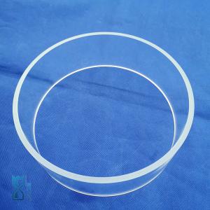 China Factory custom high temperature resistant quartz glass tube quartz glass ring factory