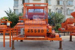 China Mobile Vertical Shaft Mortar Mixer, 30s - 45s Heavy Duty JS500 Cement Mixer factory