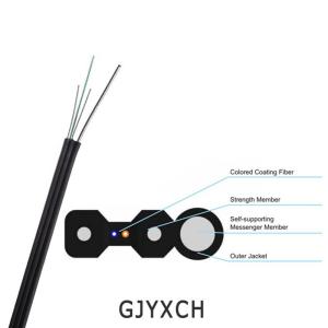 China Outdoor 1-2 Core Ftth Drop Cable Self Supporting 2.0×5.3mm GJYXCH-1-2B6a2 factory