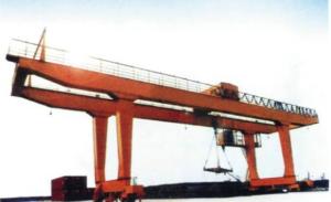 China 40t Double Girder Transtainer Gantry Electric Overhead Travelling Crane for Project factory