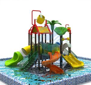 China Aqua Park Water House Slide Fiberglass Children Lazy River Equipment factory