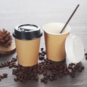 China Bio-Degradable PE Coating Takeaway kraft Paper Cups For Hot/Cold Drinking factory