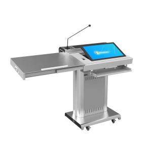 China Portable Auditorium Podium , LCD Digital Display Lectern For Conference System factory