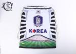 Sublimation Printed Soccer String Bags , Korea Baseball Custom Cinch Bags