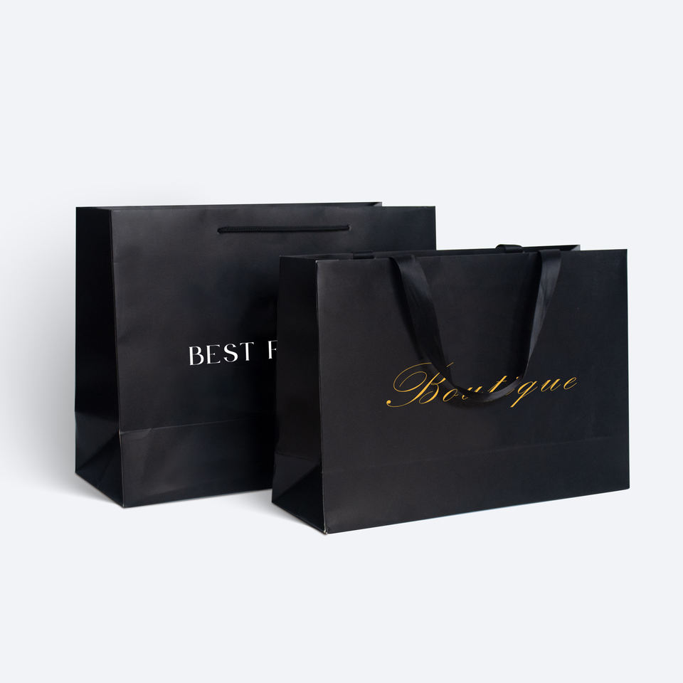 CMYK Partone Shopping Gift Bag for Custom Design 250 Gsm Art Paper Clothes Packaging