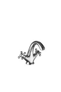 China Contemporary Double Handle Deck Mounted Basin Mixer Taps T8662 factory