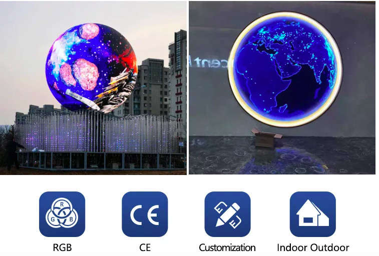 Waterproof Smd Led Video Wall Custom Shape Led Screen P3 P8 P10