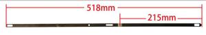 China 518mm A Type Wiele Carpet Machine Steel Hook factory