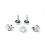 1/4x7/8'' Stainless Steel Zinc Alloy Coated Hex Flange Purlin Screws for