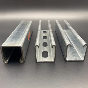 China 41x41x2.5mm Customized Slotted Plain Unistrut Strut Channel factory