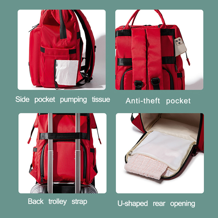 New Mommy Bag Multifunctional Large Capacity Waterproof Maternity Diaper Bag Lightweight Backpack For Mom&Dad