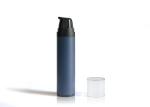 Dark Blue Empty Airless Pump Bottle , Recycle Cosmetic Lotion Bottles