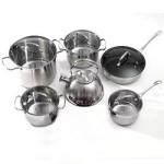High Quality Restaurants Cookware Set Non Stick Stainless 12pcs Cookware Set