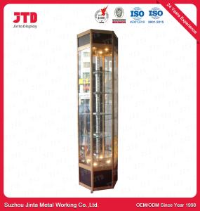 China Lighting Display Supermarket Shelving Glasses Cabinet In Showroom factory
