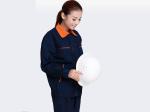 Orange Lapel Long Sleeve Waist Industrial Work Uniform High Visibility Safety