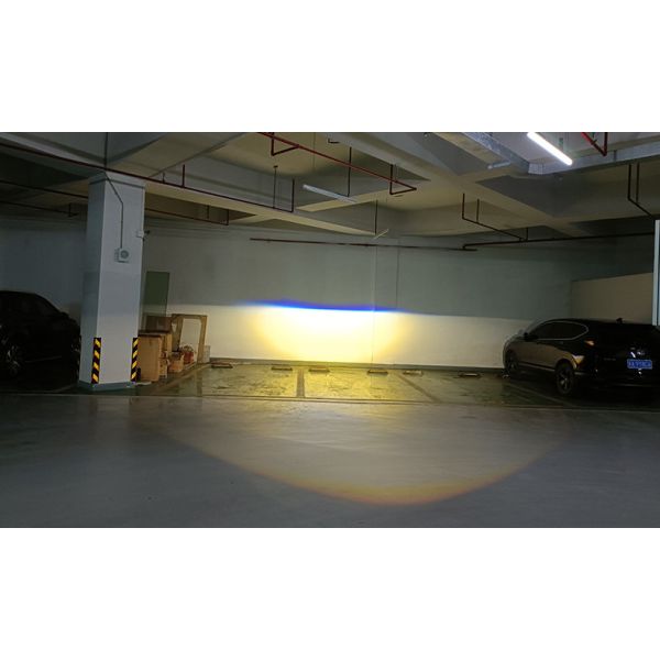 CYMAUTO Tri Color Fog Lamp 3 Inches White And Yellow Waterproof Foglamp 45W 6000K