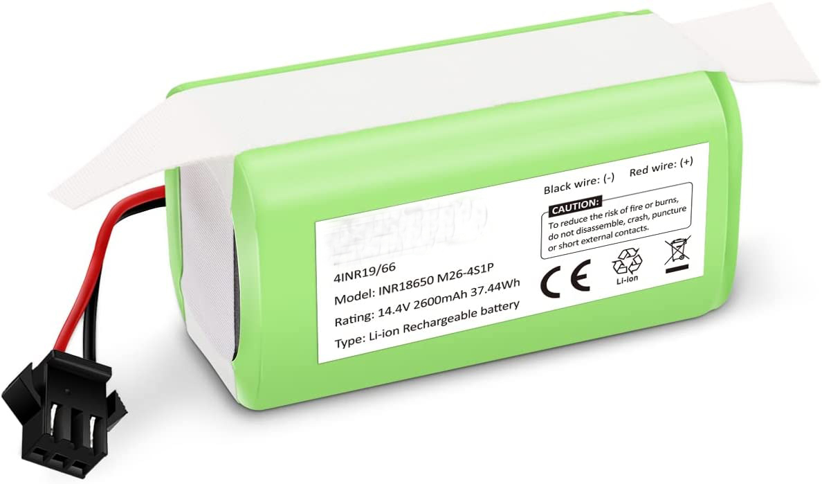 14.4V 2600mAh Replacement Vacuum Cleaner Lithium Battery Rechargeable 7.7kg