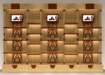 Various Shapes Shoe Store Display Shelves / Footwear Display Stands Any Color